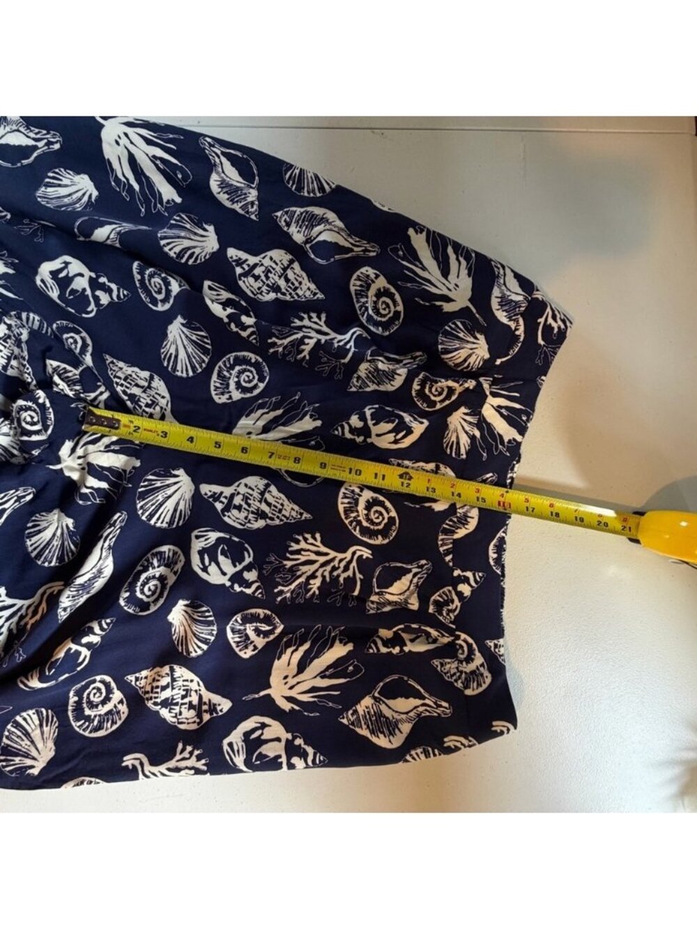 Venus Navy Blue Tropical Beach Joggers Pants Pull On Waist Elastic size 1X - Picture 12 of 13